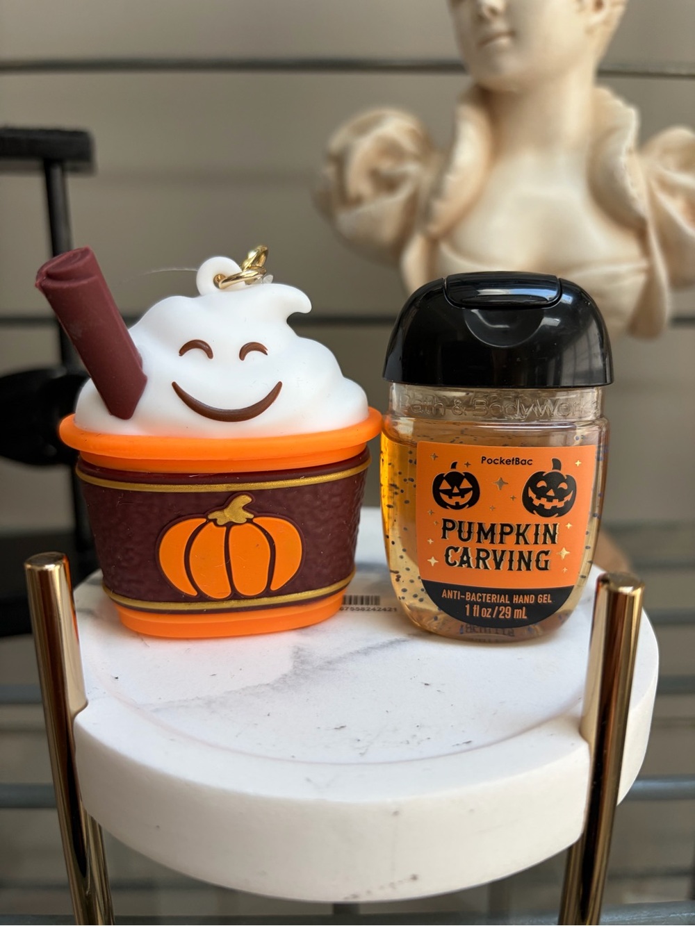 Bath & Body Works Pumpkin Milkshake PocketBac Holder & BAC NWT Halloween 2026